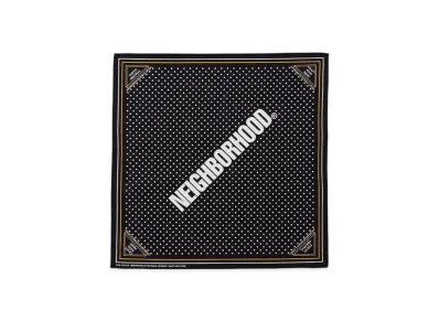 NEIGHBORHOOD Dot Bandana "Black"