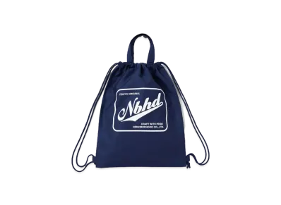 NEIGHBORHOOD Logo Drawstring Tote Bag "Navy"
