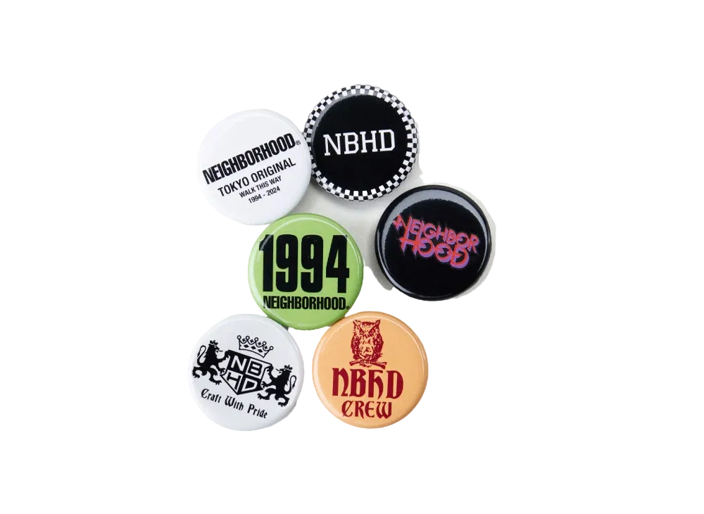 NEIGHBORHOOD Pin Button Set "B-Set"