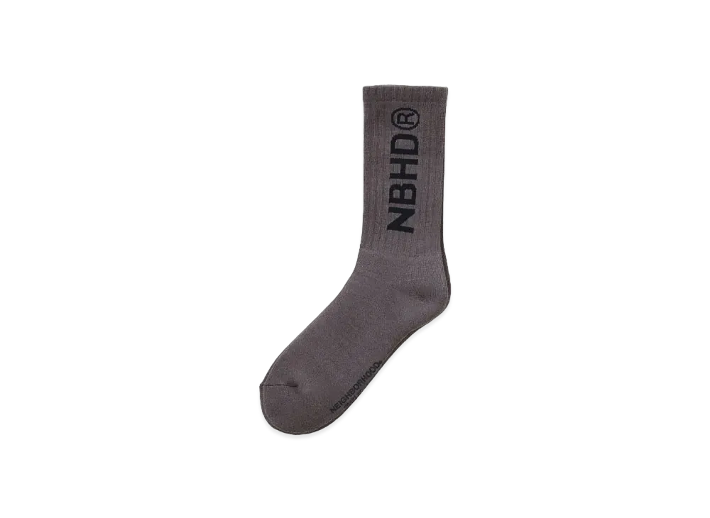 NEIGHBORHOOD NBHD Logo Socks "Gray"