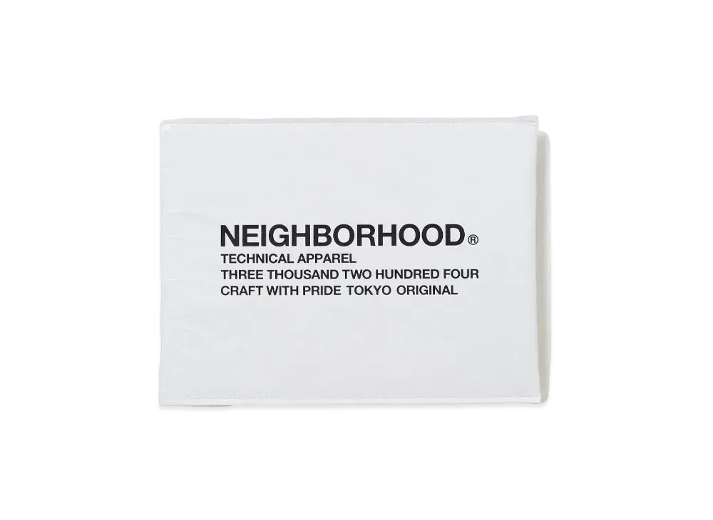NEIGHBORHOOD Logo Document Case "White"