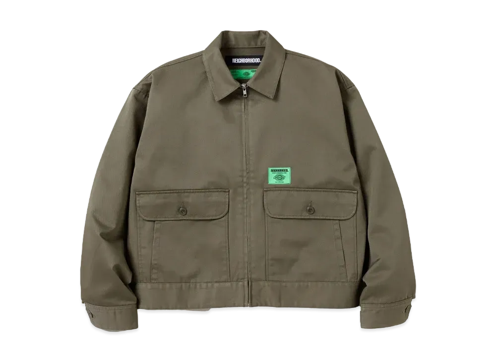 NEIGHBORHOOD x Dickies . Zip Work Jacket "Olive Drab"