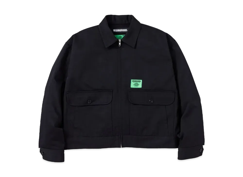 NEIGHBORHOOD x Dickies . Zip Work Jacket "Black"
