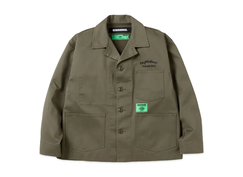 NEIGHBORHOOD x Dickies . Coverall Jacket "Olive Drab"