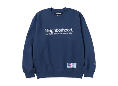 NEIGHBORHOOD x Russell Athletic . Sweat Shirt LS "Navy"