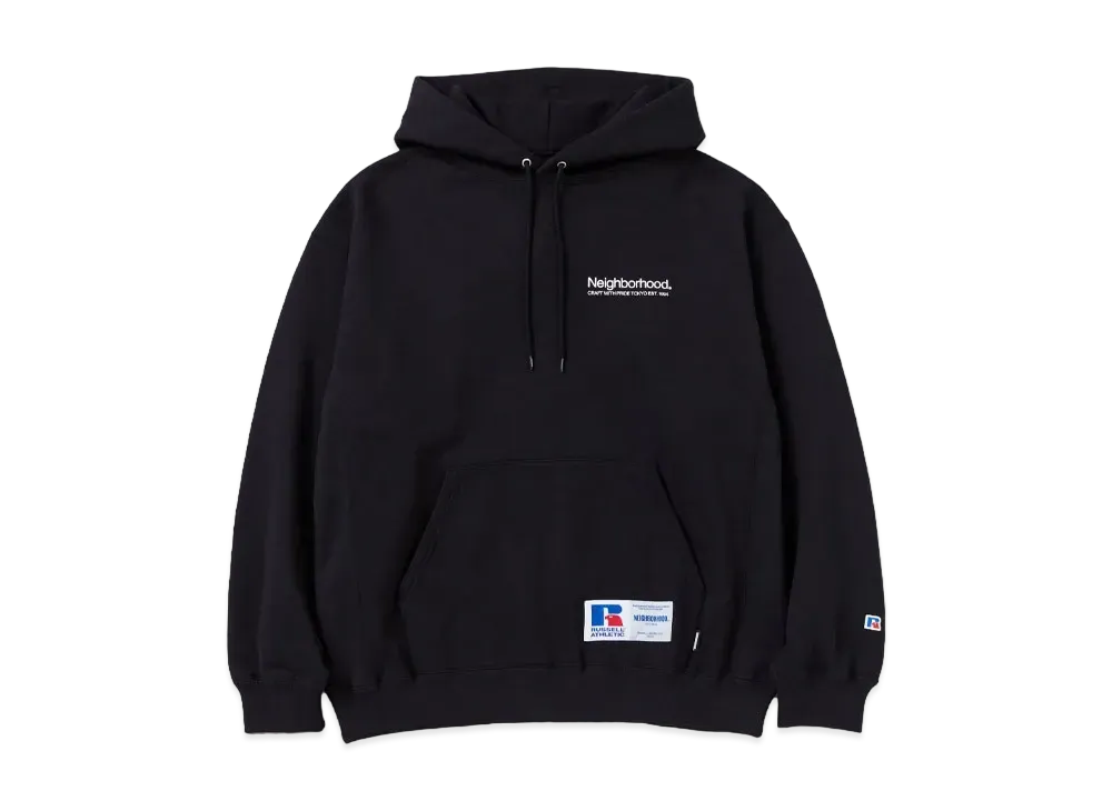 NEIGHBORHOOD x Russell Athletic . Sweat Hoodie LS "Black"