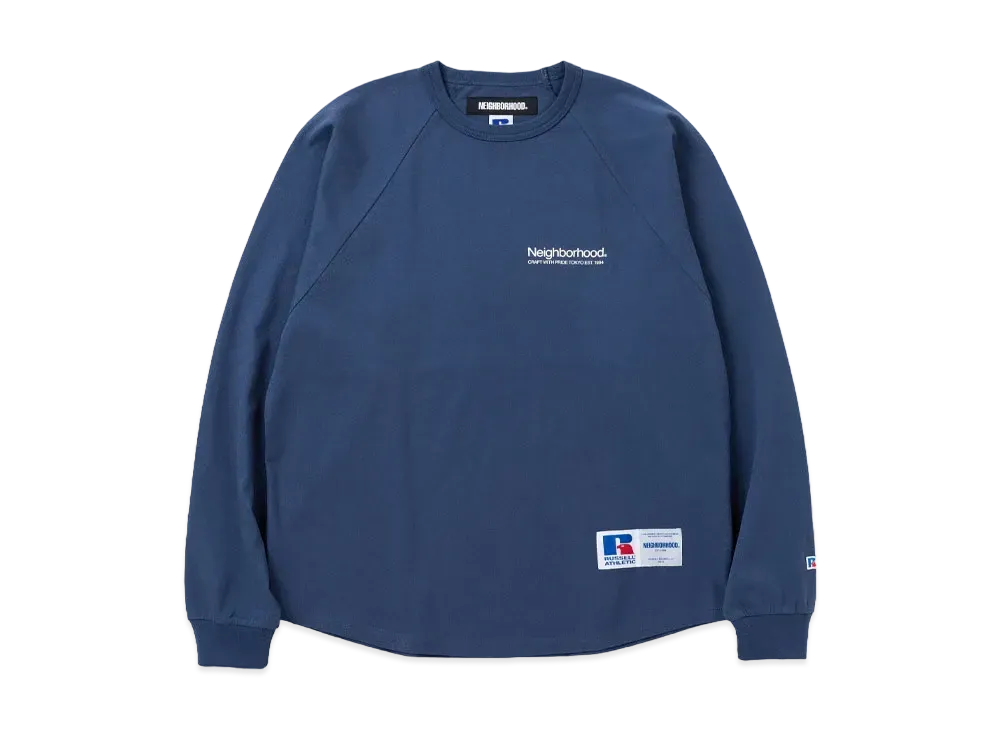NEIGHBORHOOD x Russell Athletic . Crewneck LS "Navy"