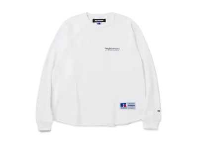 NEIGHBORHOOD x Russell Athletic . Crewneck LS "White"