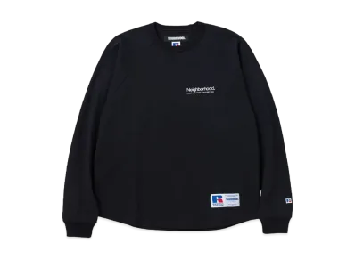 NEIGHBORHOOD x Russell Athletic . Crewneck LS "Black"