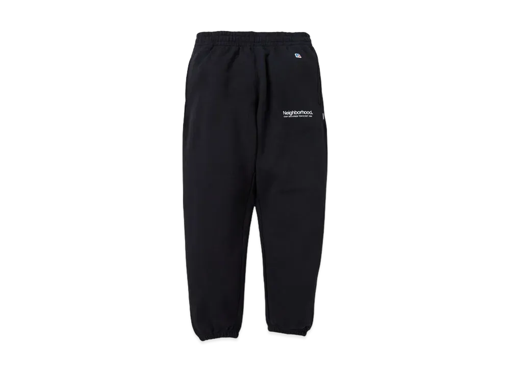 NEIGHBORHOOD x Russell Athletic . Sweat Pants "Black"
