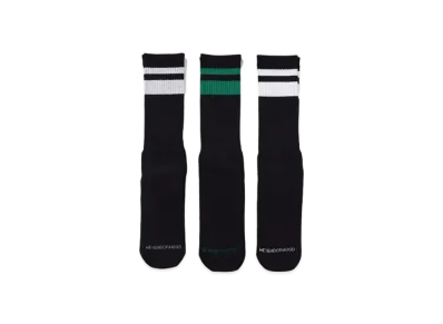 NEIGHBORHOOD Classic 3Pac Socks "Black"
