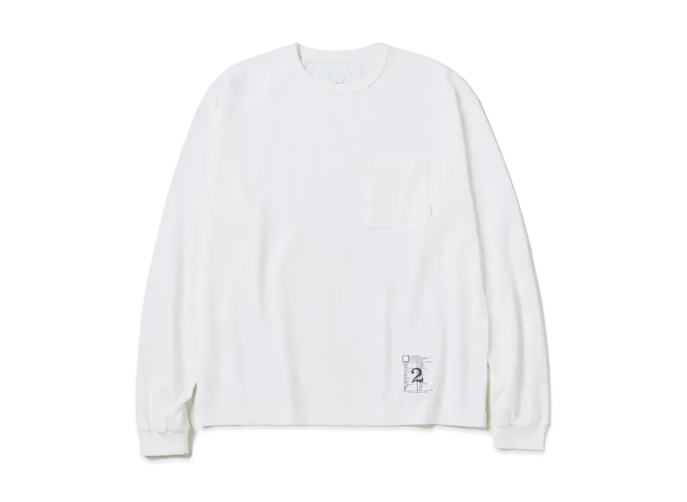 NEIGHBORHOOD BW . Crewneck LS "White"