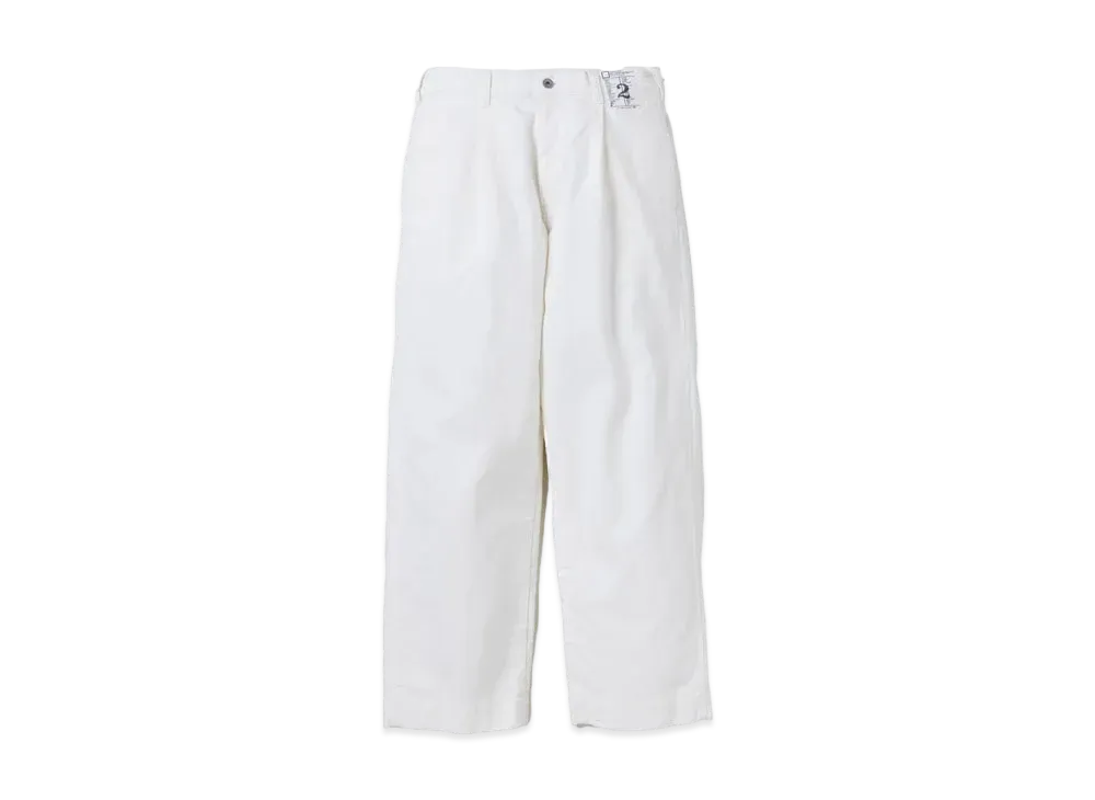 NEIGHBORHOOD BW . Tuck Pants "White"
