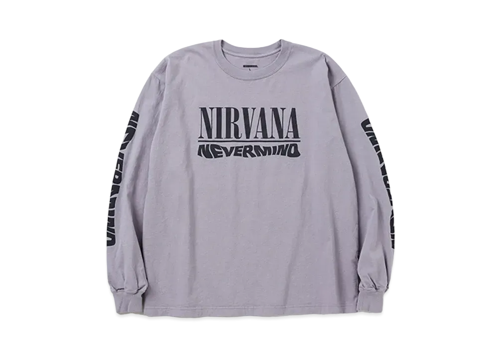 NEIGHBORHOOD x NIRVANA . Tee LS "Gray"