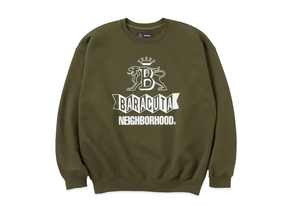 NEIGHBORHOOD x BARACUTA . Sweatshirt LS "Olive Drab"
