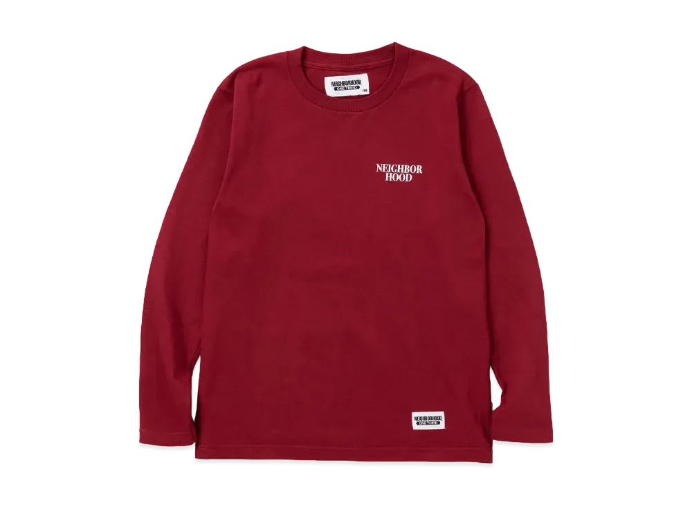 NEIGHBORHOOD OT . Tee LS-2 "Burgundy"