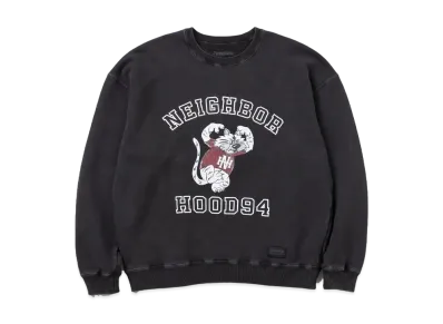 NEIGHBORHOOD Pigment Dyed Sweat Shirt LS "Black"