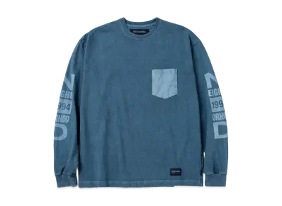 NEIGHBORHOOD Pigment Dyed Crewneck LS "Navy"