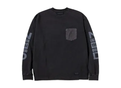 NEIGHBORHOOD Pigment Dyed Crewneck LS "Black"