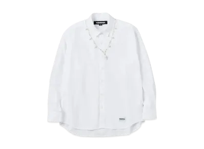 NEIGHBORHOOD Cross Embroidery Shirt LS "White"