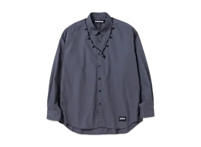 NEIGHBORHOOD Cross Embroidery Shirt LS "Gray"