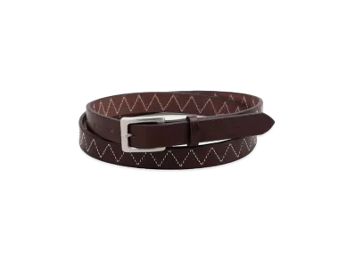NEIGHBORHOOD Leather Narrow Belt "Brown"