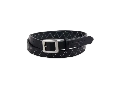 NEIGHBORHOOD Leather Narrow Belt "Black"