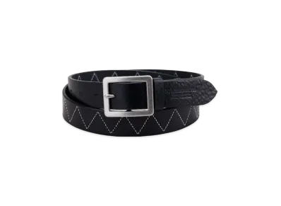 NEIGHBORHOOD Leather Wide Belt "Black"