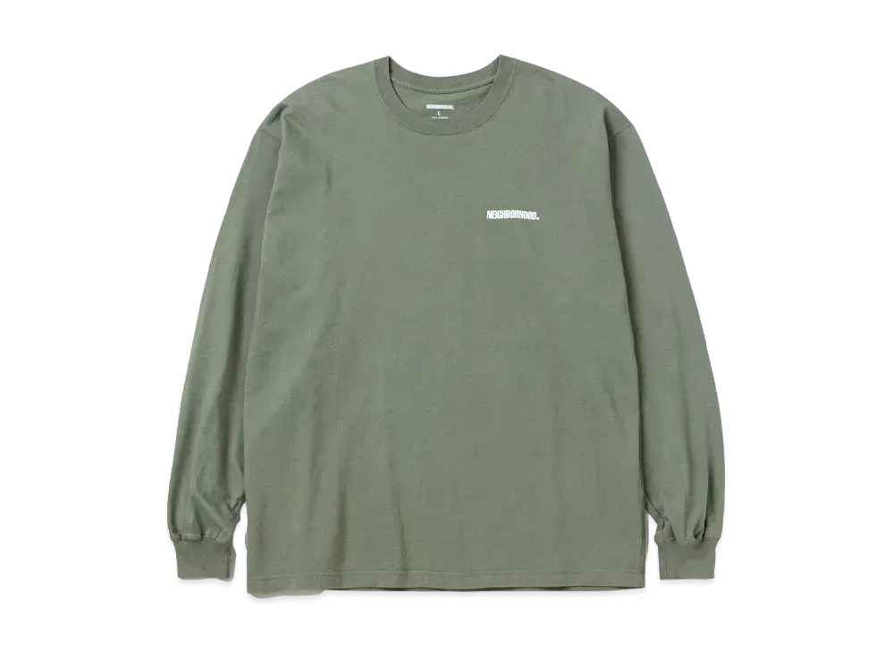 NEIGHBORHOOD NH . Tee LS-1 "Olive Drab"