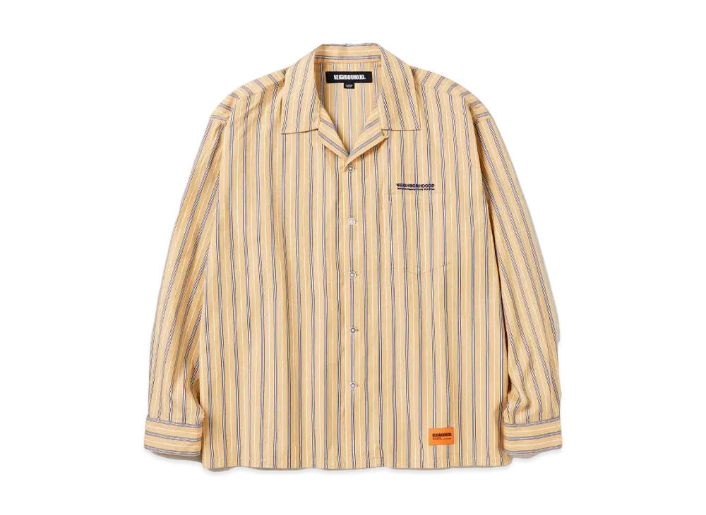 NEIGHBORHOOD Stripe Work Shirt LS "Yellow"