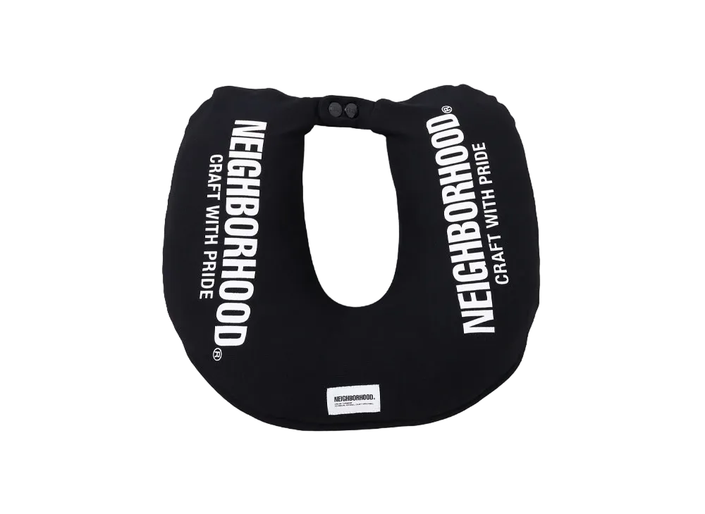 NEIGHBORHOOD Logo Neck Pillow "Black"