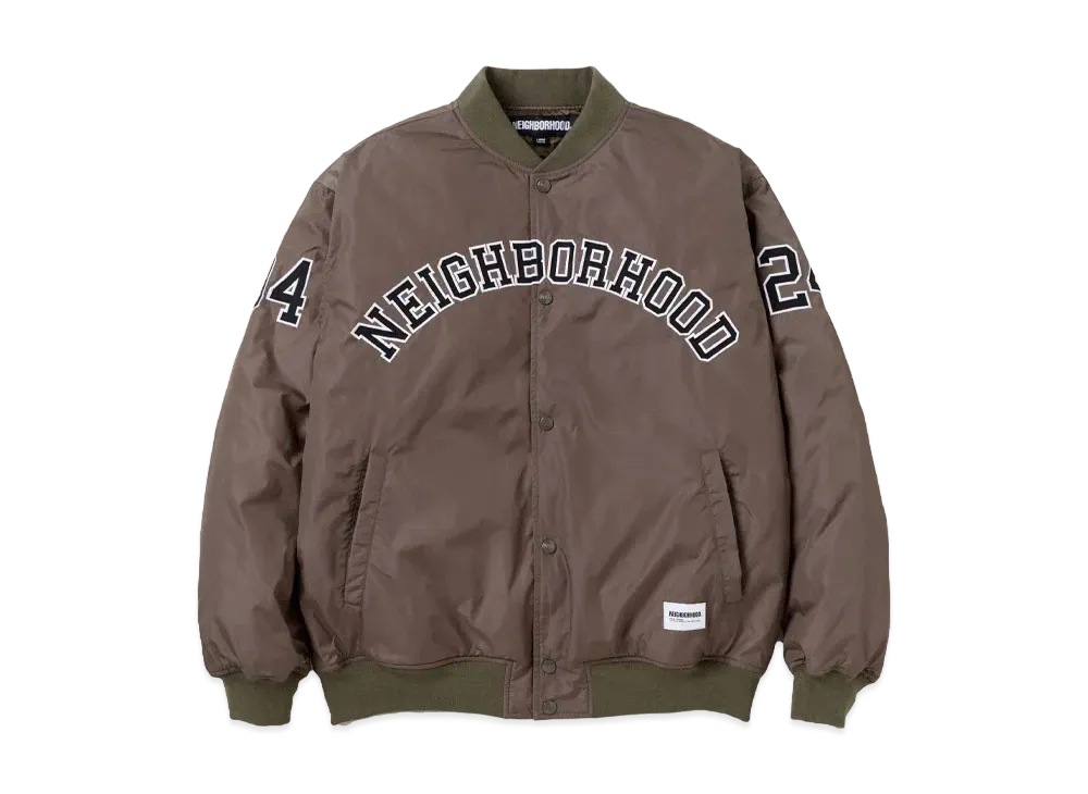 NEIGHBORHOOD Baseball Jacket "Olive Drab"