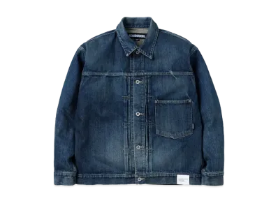NEIGHBORHOOD Washed Denim Type-1 Jacket "Indigo"