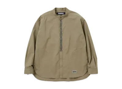 NEIGHBORHOOD Band Collar Shirt LS "Olive Drab"