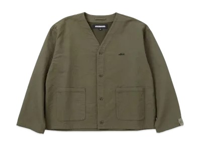 NEIGHBORHOOD No Collar Shirt LS "Olive Drab"