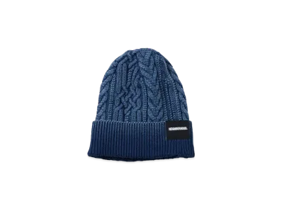 NEIGHBORHOOD Washed Cable Beanie "Navy"
