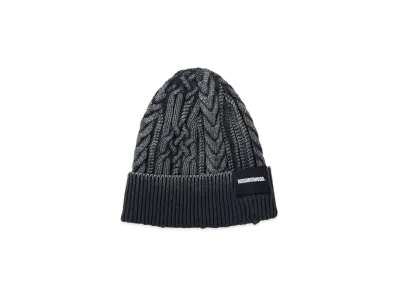 NEIGHBORHOOD Washed Cable Beanie "Black"
