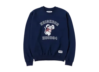 NEIGHBORHOOD OT . Sweat Shirt LS-1 "Navy"