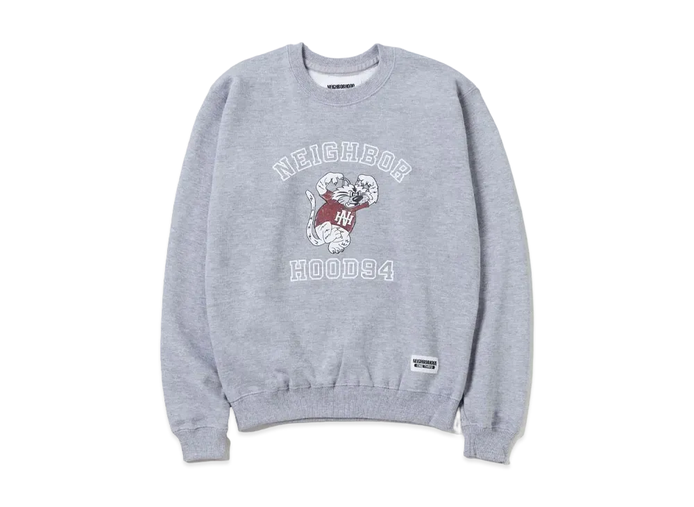 NEIGHBORHOOD OT . Sweat Shirt LS-1 "Gray"