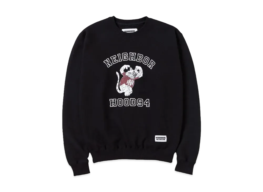 NEIGHBORHOOD OT . Sweat Shirt LS-1 "Black"