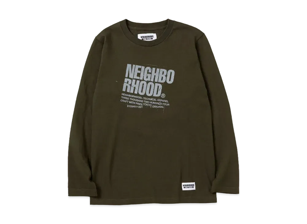 NEIGHBORHOOD OT . Tee LS-7 "Olive Drab"