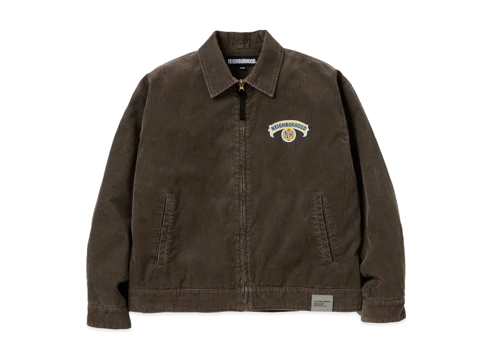 NEIGHBORHOOD Washed Corduroy Work Jacket "Olive Drab"