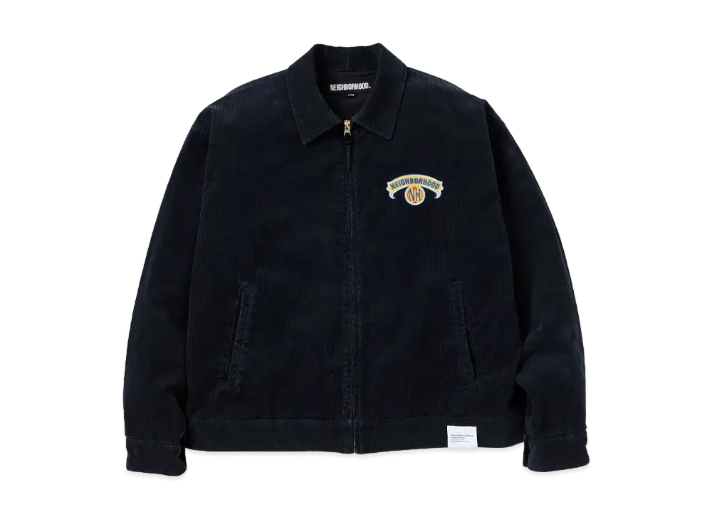 NEIGHBORHOOD Washed Corduroy Work Jacket "Black"