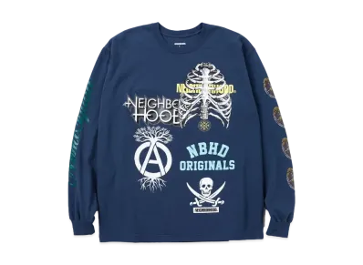 NEIGHBORHOOD NH . Tee LS-17 "Navy"