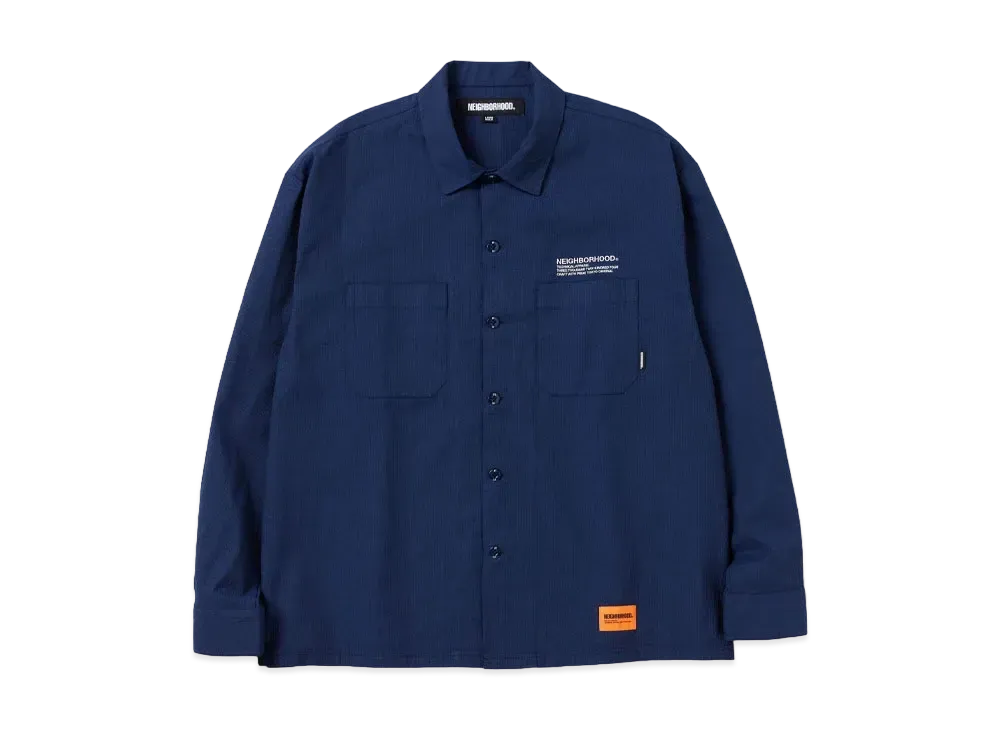 NEIGHBORHOOD Cordlane Work Shirt LS "Navy"