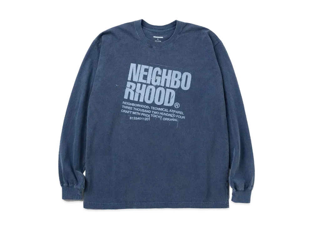 ネイバーフッド NH . Tシャツ LS-11 "ネイビー"