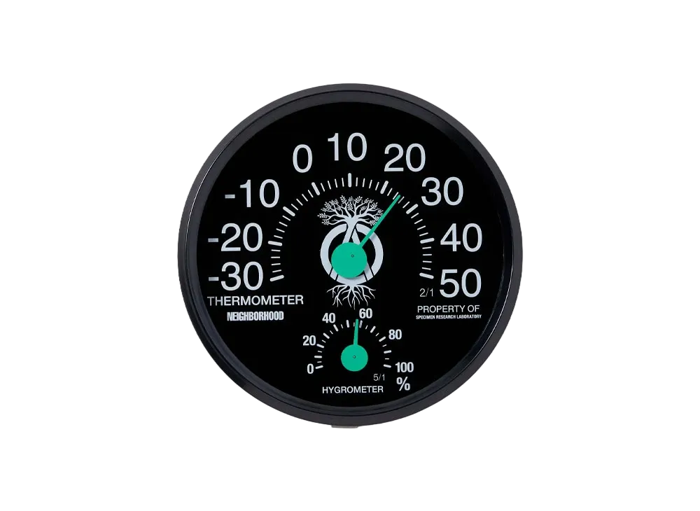 NEIGHBORHOOD SRL . Thermohygrometer "Black"