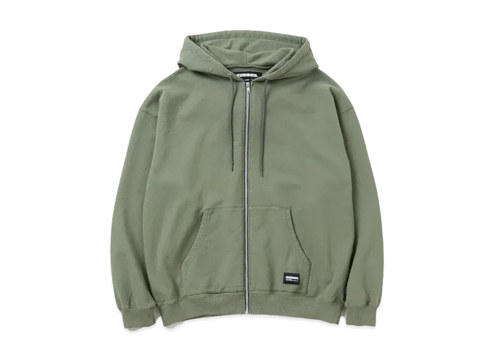 NEIGHBORHOOD Classic Sweat Zip Hoodie LS "Olive Drab"