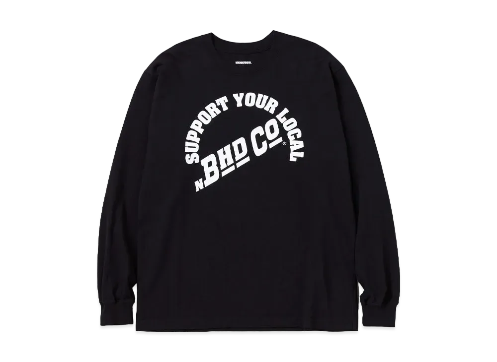 NEIGHBORHOOD NH . Tee LS-6 "Black"
