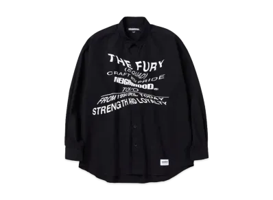 NEIGHBORHOOD Distortion Print Shirt LS "Black"